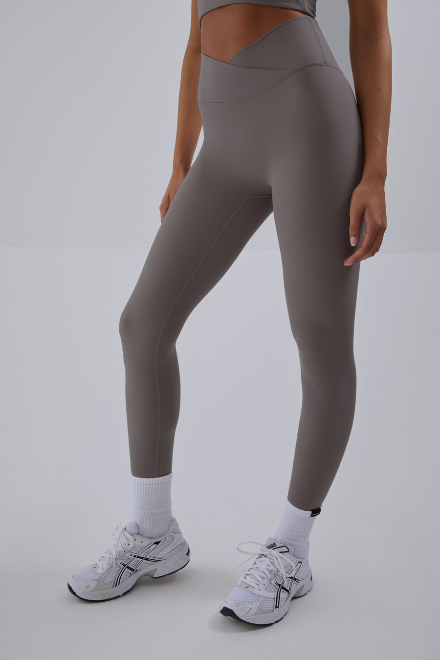 Wrap Over Leggings - Clay