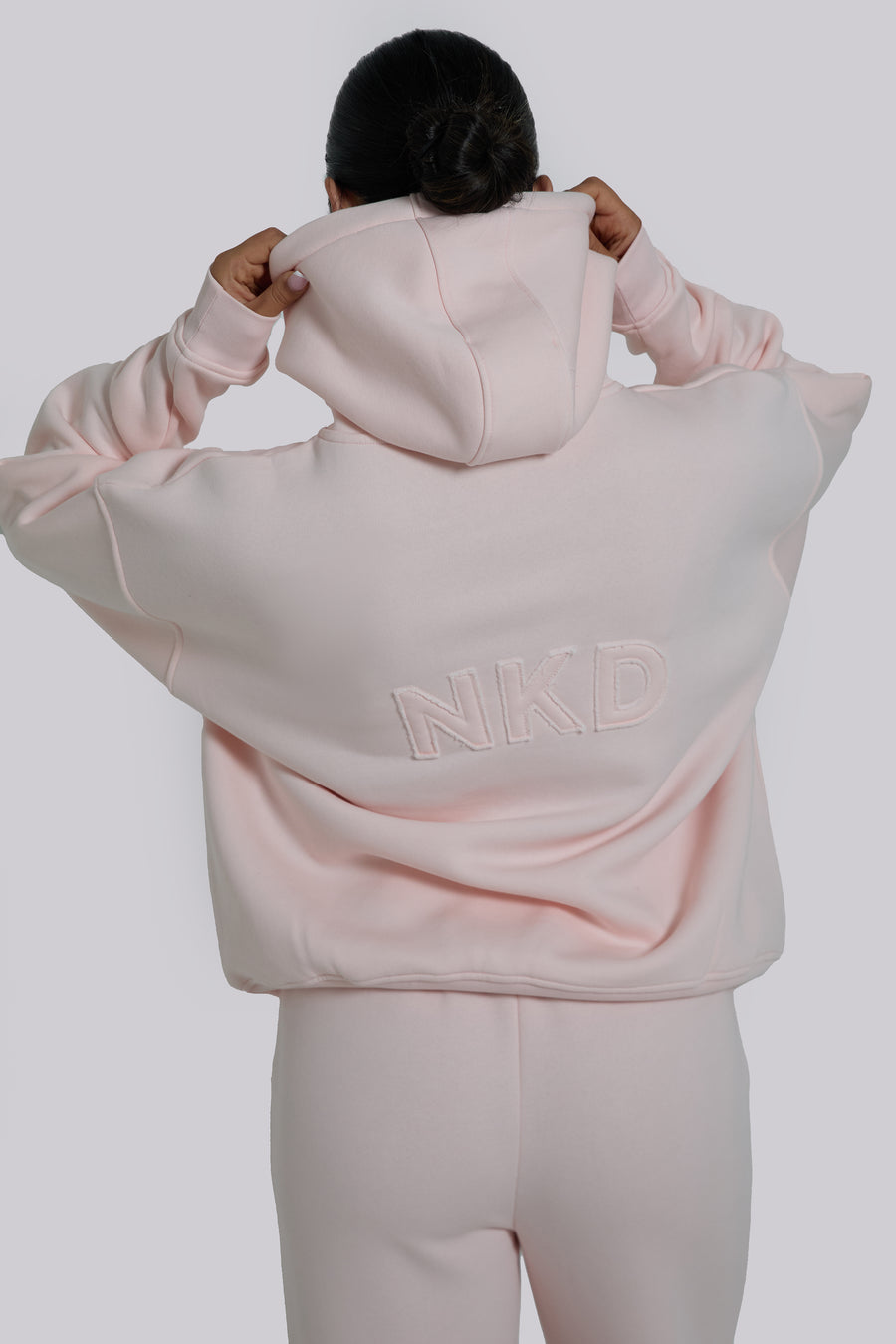 Applique Sweat Joggers - Powder Pink