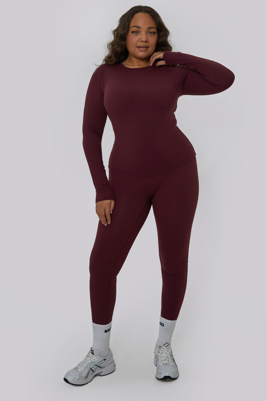 Ultra High Waisted Leggings - Cherry