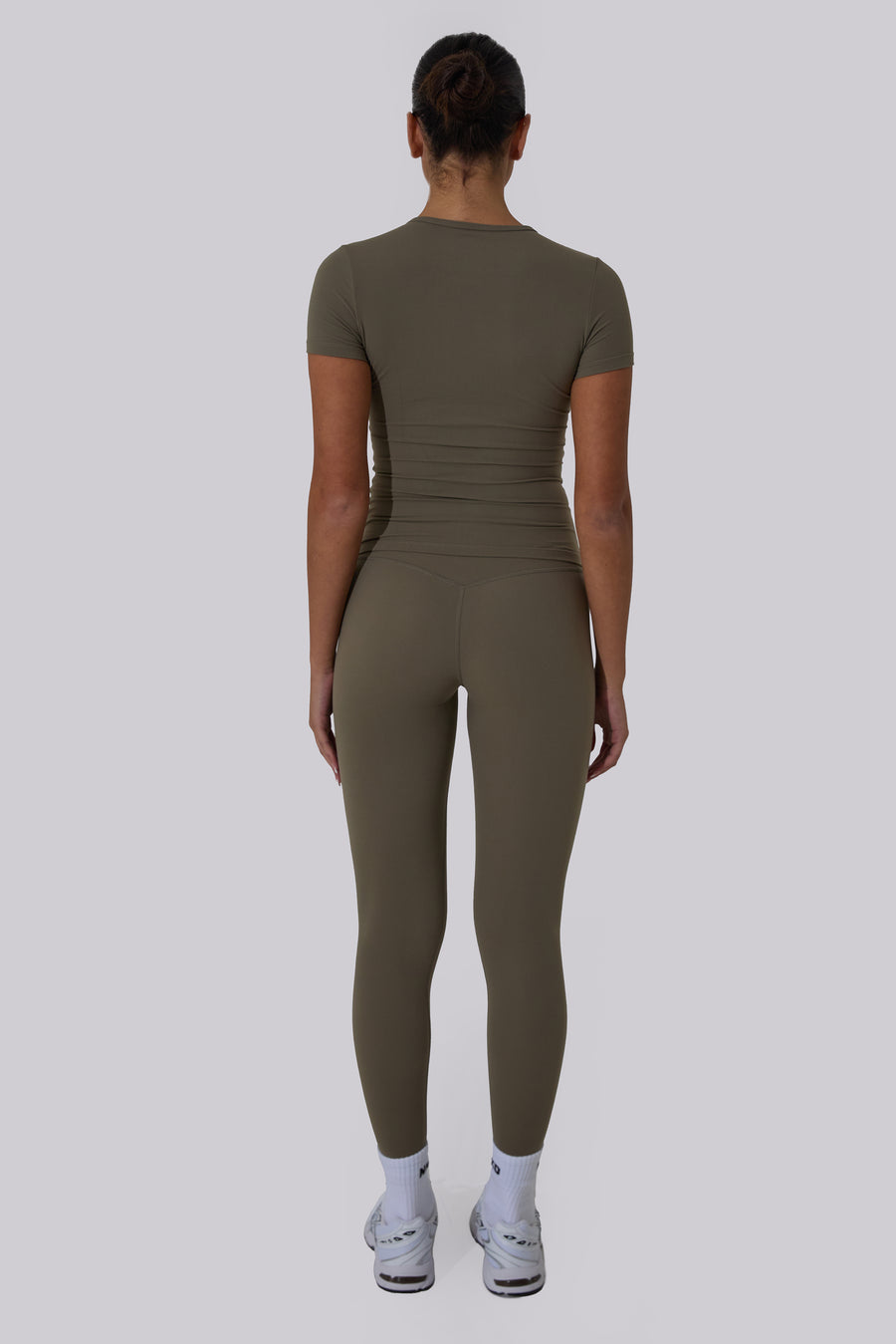 Ultra High Waisted Leggings - Olive Green