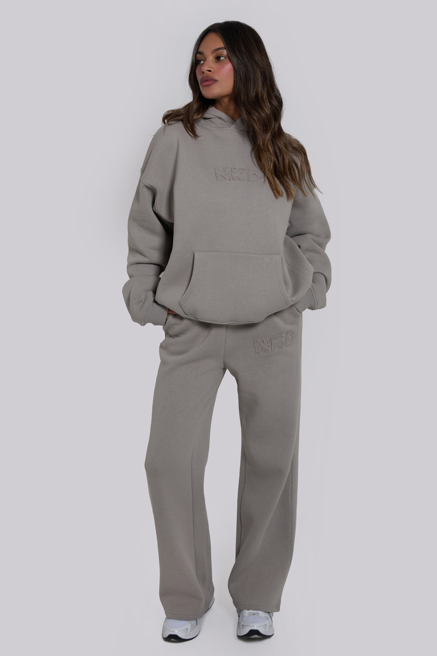 Applique Sweat Joggers - Pebble