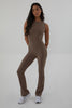 Shaped Racer Jumpsuit - Mocha