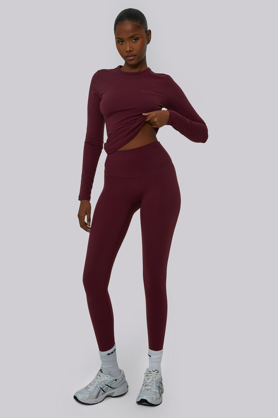 Ultra High Waisted Leggings - Cherry