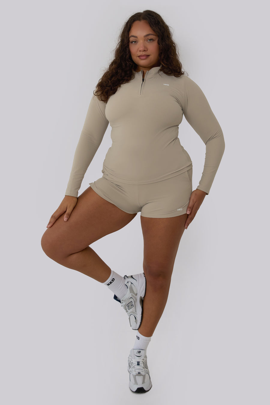 Sportive Zip Top - Fawn