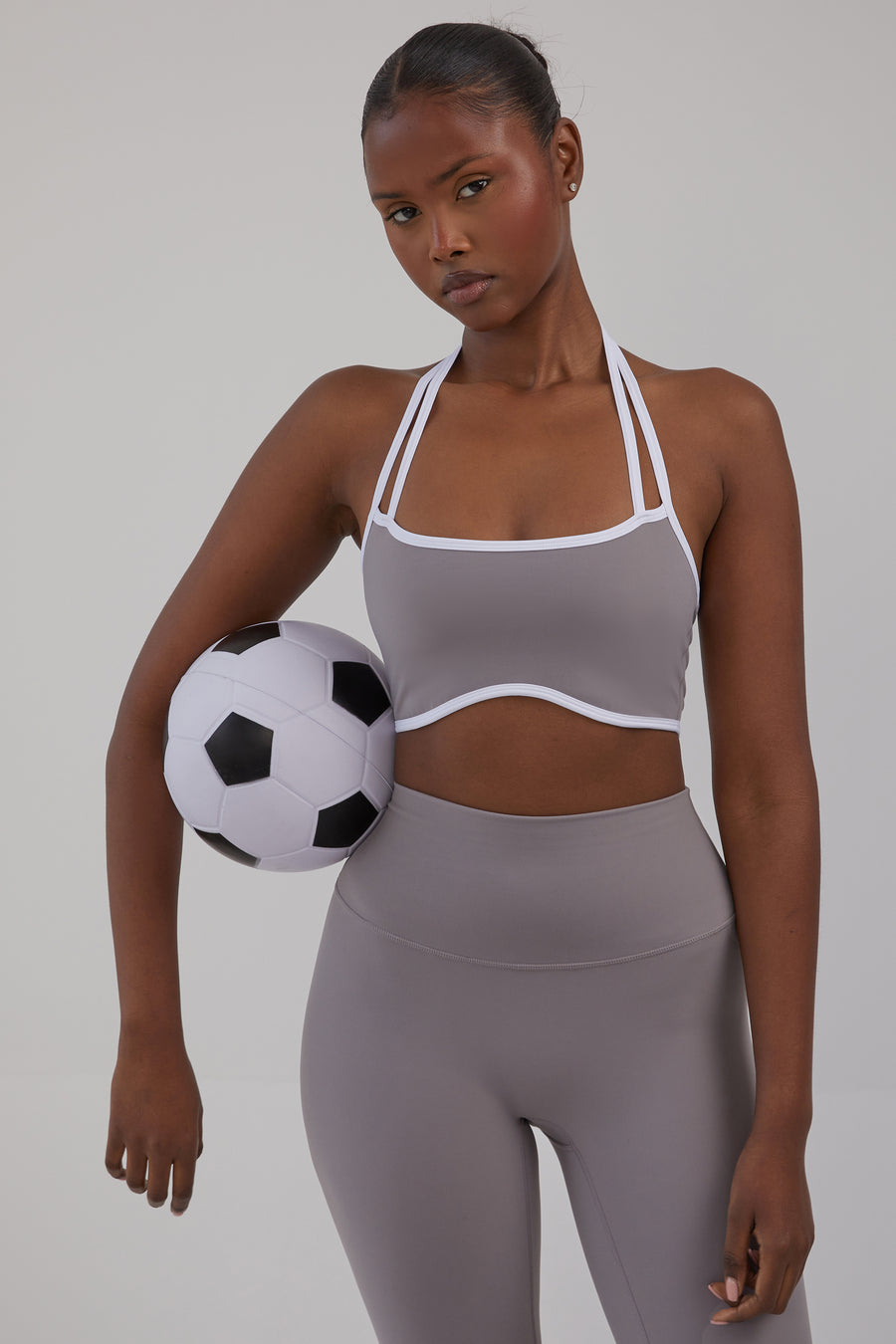Active Cropped Bralette - Ash