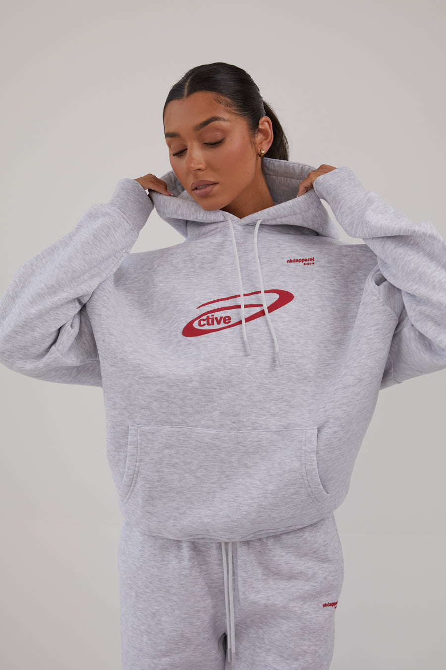 Active Sweat Hoodie - Marl Grey