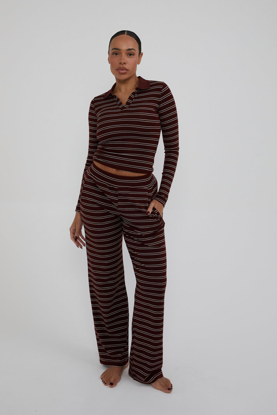 Automne Long Sleeved Top - Maroon