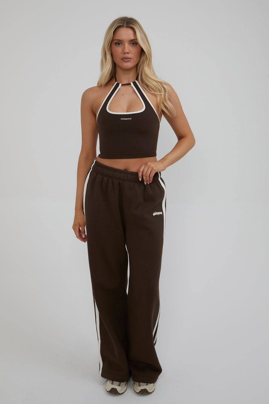 Halter Tie Top - Chocolate