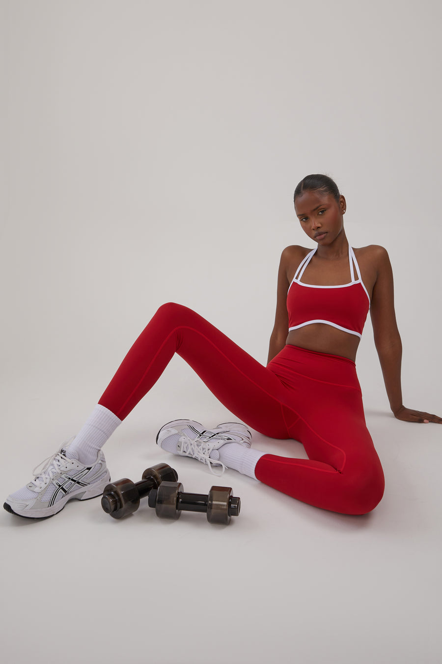 Ultra High Waisted Leggings - True Red