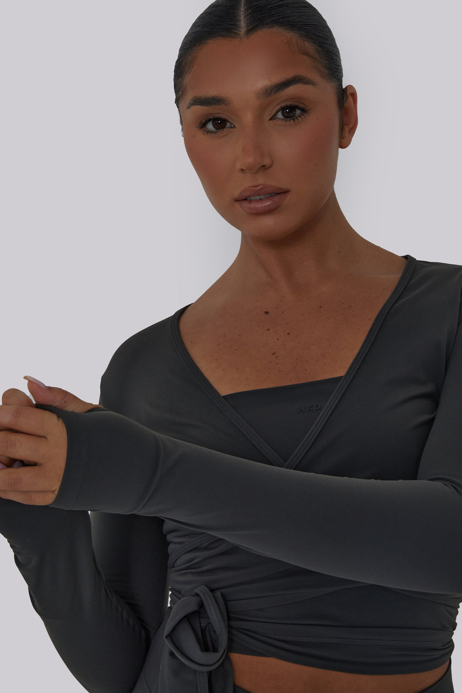 Ultimate Wrap Top - Charcoal