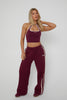 Wide Leg Jogger - Cherry