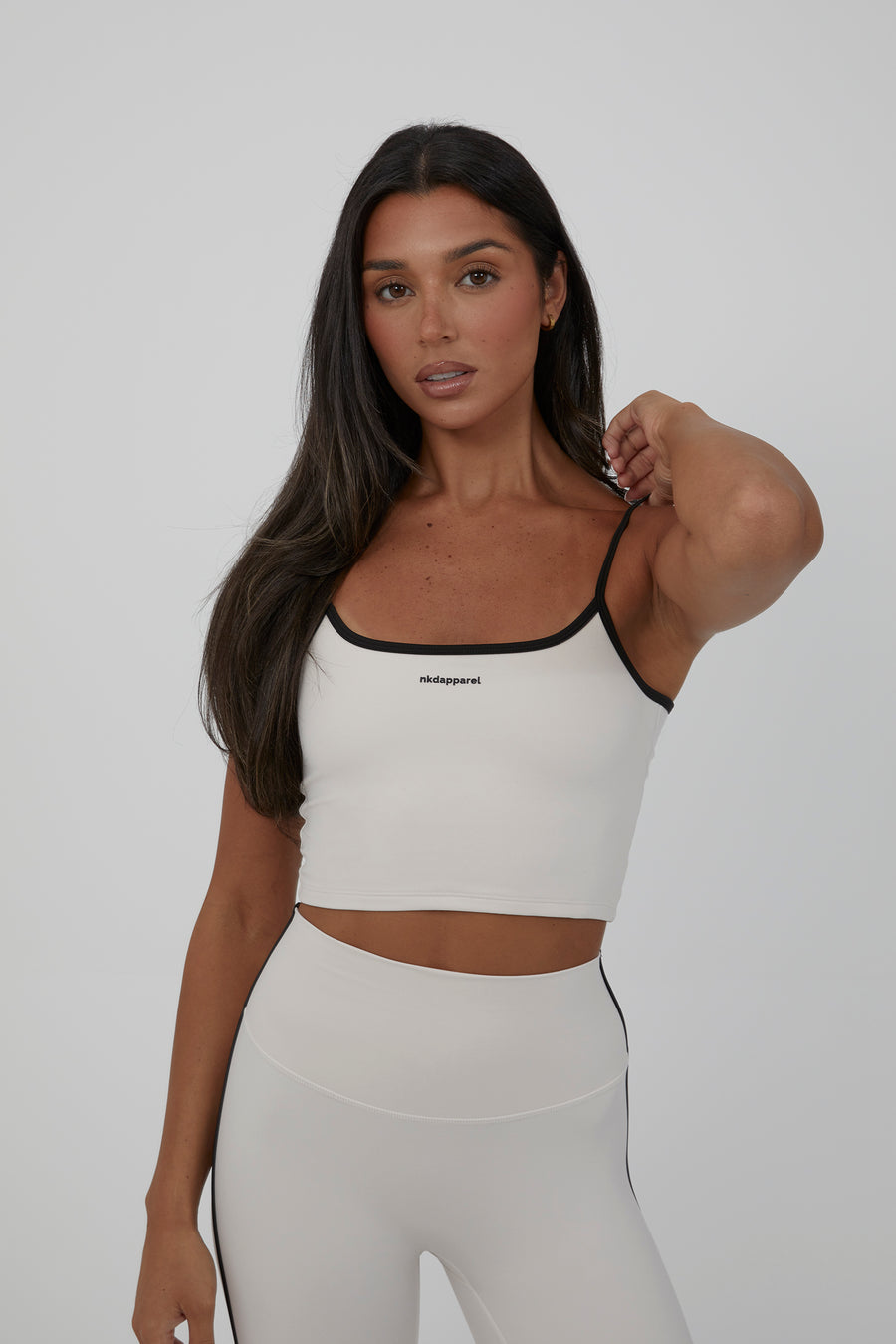 Contrast Spaghetti Top - Vanilla