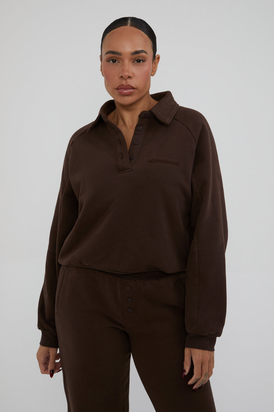 Casual Rugby Sweater - Chestnut