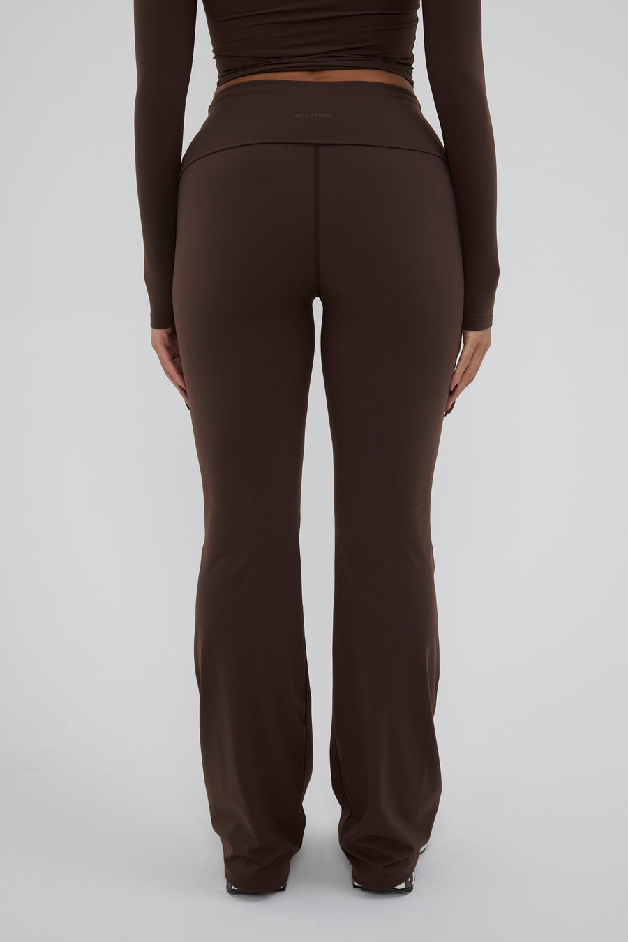 Fold Over Straight Leg Flare - Chestnut