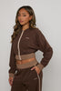 Multitoned Zip Up Jacket - Desert Haze