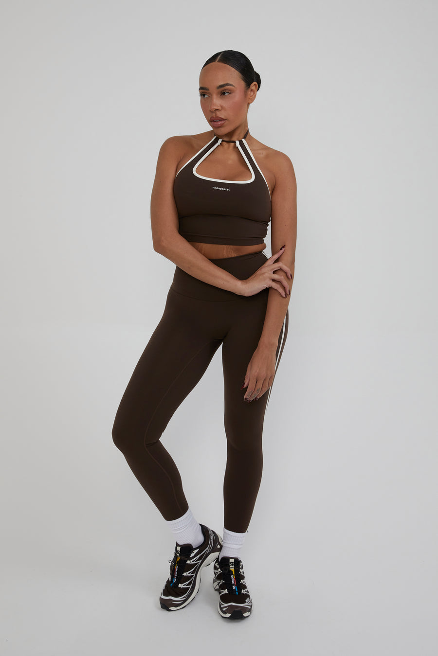 Halter Tie Top - Chocolate