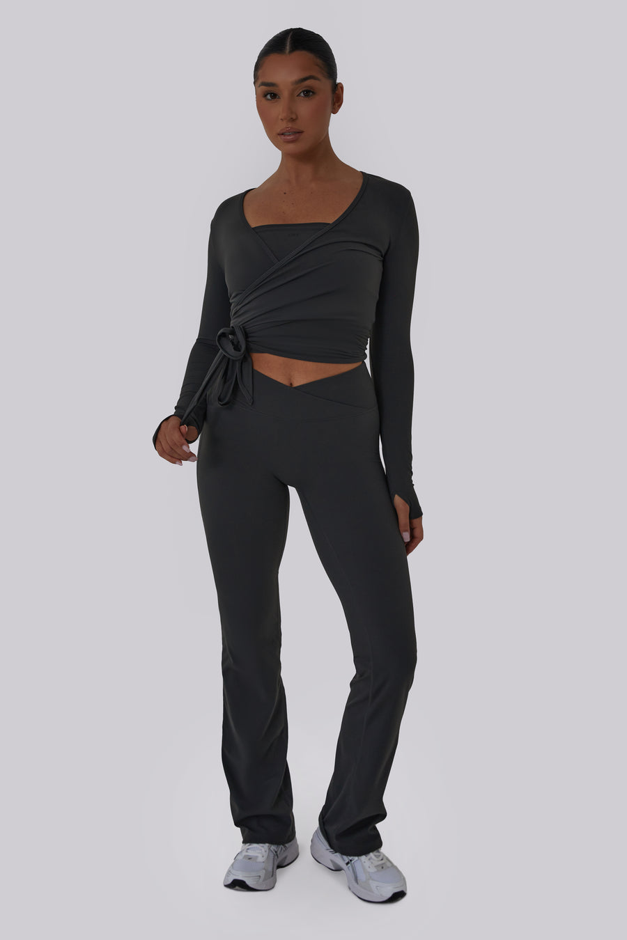 Wrap Over Flares - Charcoal