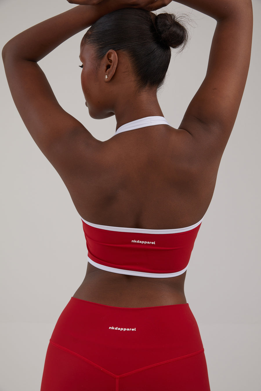 Active Cropped Bralette - True Red