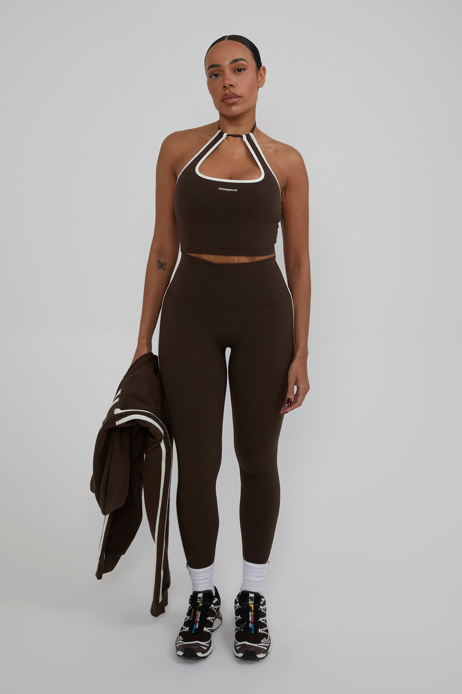 Halter Tie Top - Chocolate