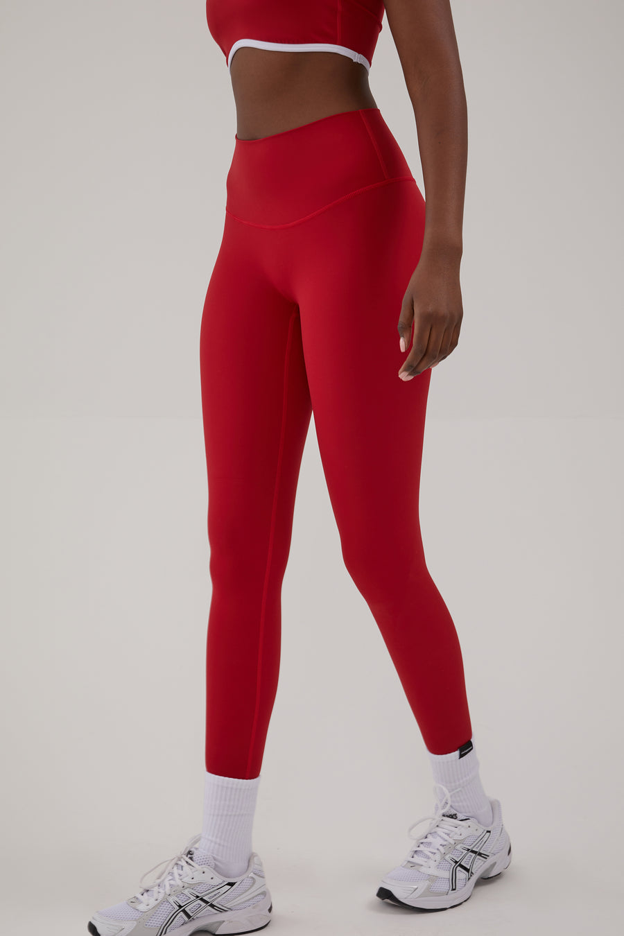 Ultra High Waisted Leggings - True Red