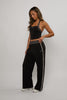Multitoned Track Pants - Jet Black