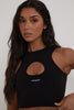 Cut-Out Top - Jet Black
