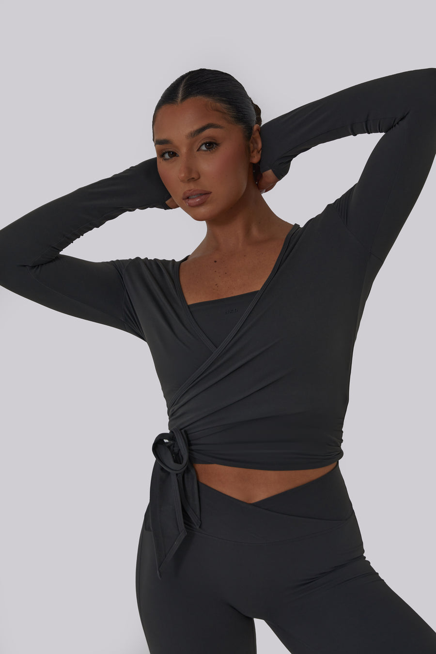 Ultimate Wrap Top - Charcoal