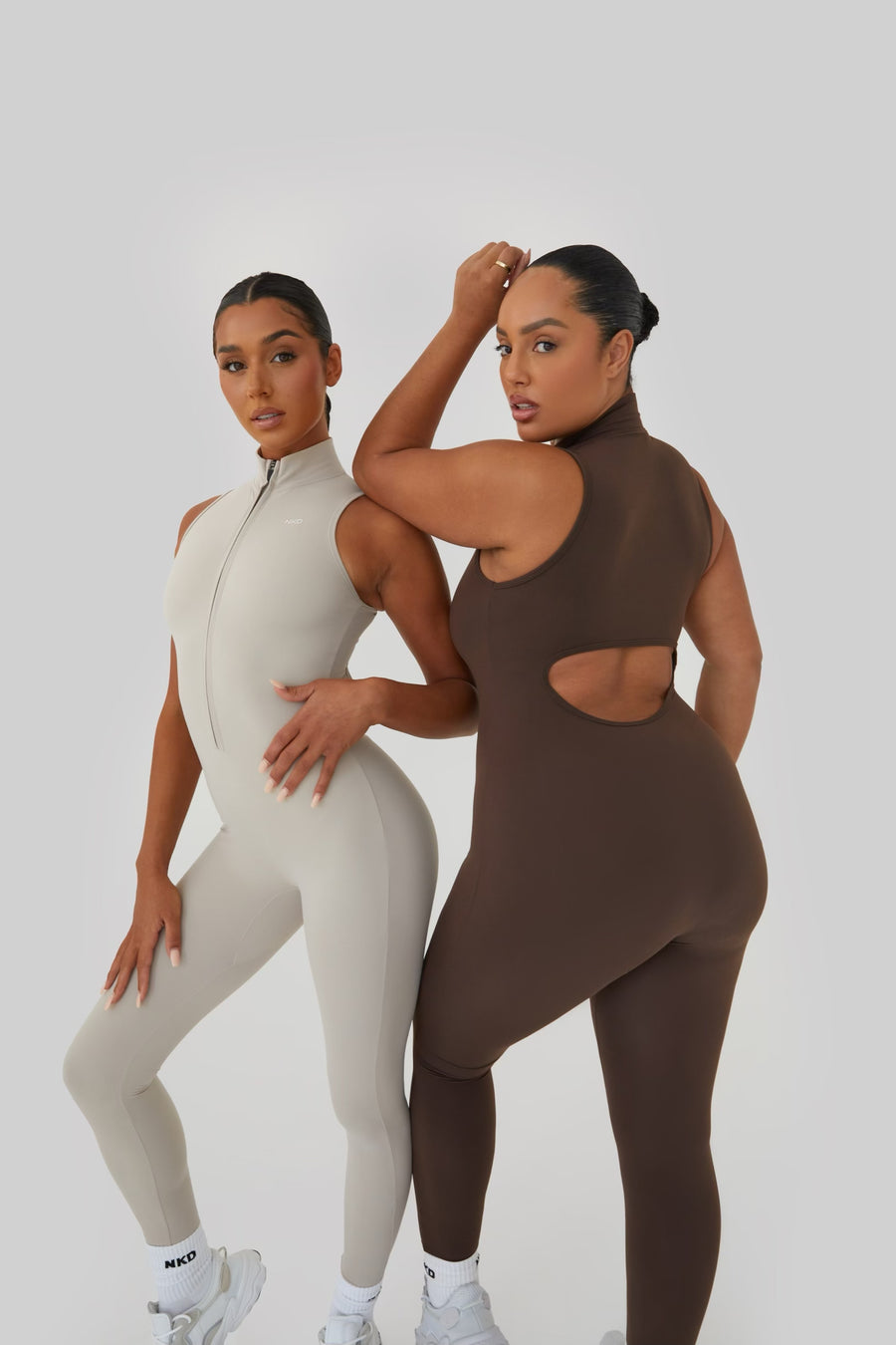 Pique Your Interest Taupe Ribbed Backless Bodysuit