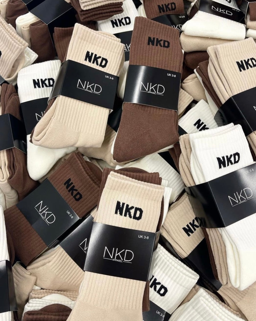 Neutral Tones 3x NKD Socks
